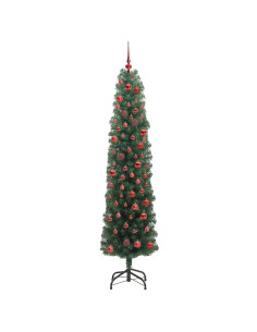 Albero di Natale snodato Verde 180 cm Plastica e metallo 2