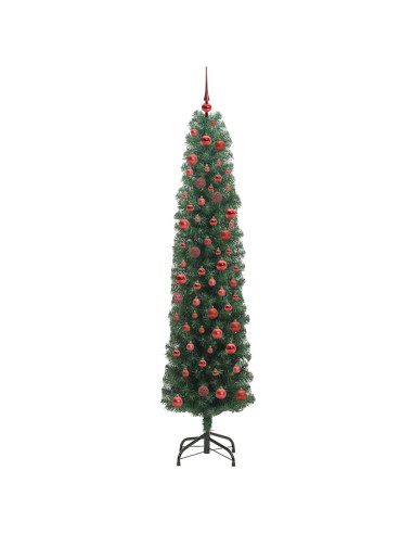 Albero di Natale snodato Verde 180 cm Plastica e metallo