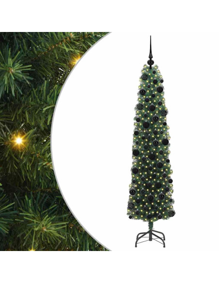 Albero di Natale snodato Verde 180 cm Plastica e metallo