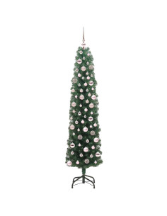 Albero di Natale snodato Verde 180 cm Plastica e metallo 2
