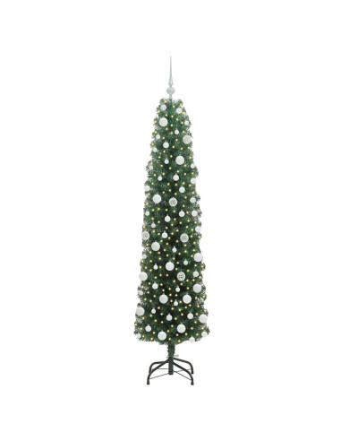 Albero di Natale snodato Verde 180 cm Plastica e metallo