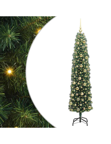 Albero di Natale artificiale con 300 LED Verde 180 cm