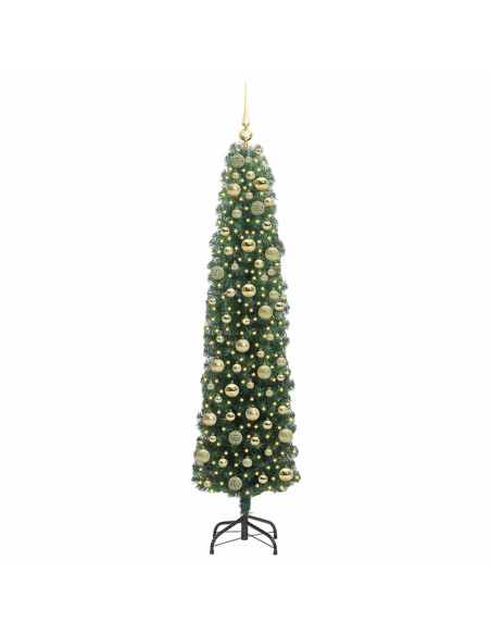 Albero di Natale artificiale con 300 LED Verde 180 cm