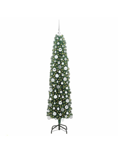 Albero di Natale snodato Verde 180 cm Plastica e metallo