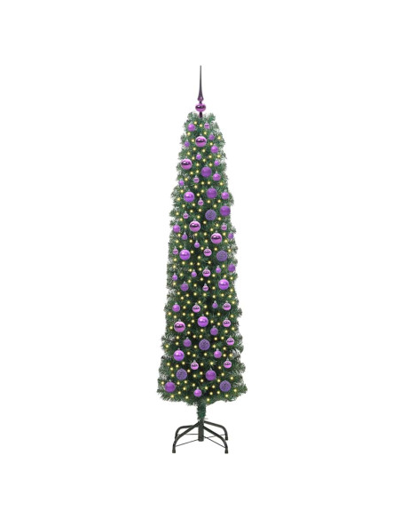 Albero di Natale snodato Verde 180 cm Plastica e metallo