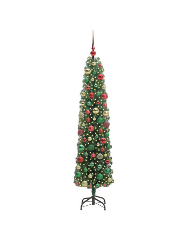 Albero di Natale snodato Verde 180 cm Plastica e metallo