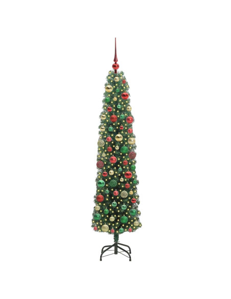 Albero di Natale snodato Verde 180 cm Plastica e metallo