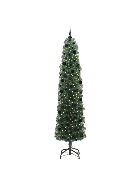 Albero di Natale artificiale with LEDs Verde 240 cm PVC