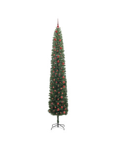 Albero di Natale artificiale with LEDs Verde 300 cm PVC 2