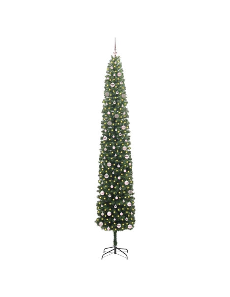 Albero di Natale artificiale with LEDs Verde 300 cm PVC