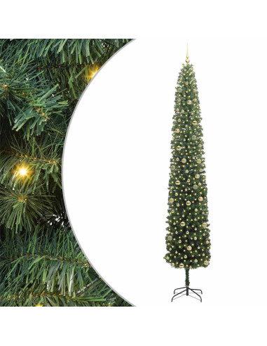 Albero di Natale artificiale con 300 LED Verde 300 cm