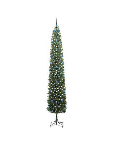 Albero di Natale artificiale with LEDs Verde 300 cm PVC