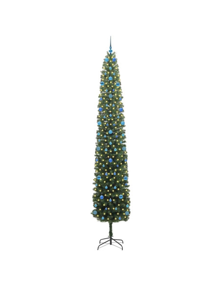 Albero di Natale artificiale with LEDs Verde 300 cm PVC