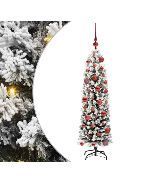 Albero di Natale snodato Verde 120 cm Plastica e metallo
