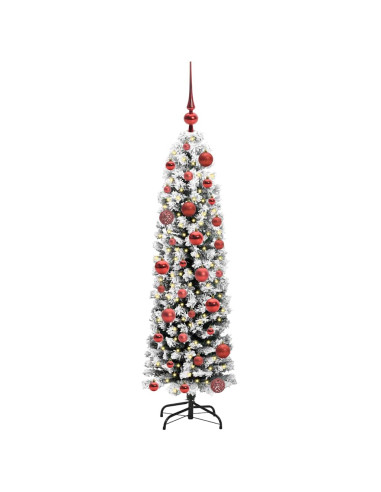 Albero di Natale snodato Verde 120 cm Plastica e metallo