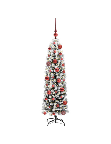 Albero di Natale snodato Verde 120 cm Plastica e metallo