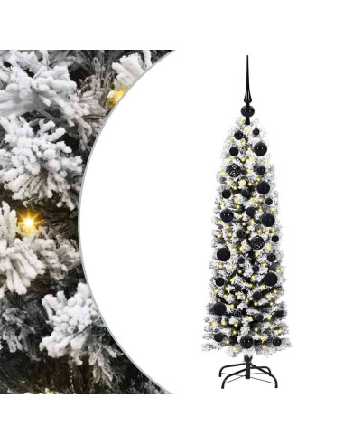 Albero di Natale artificiale con 150 LED Verde 120 cm