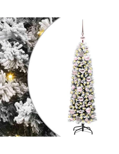 Albero di Natale snodato Verde 120 cm Plastica e metallo