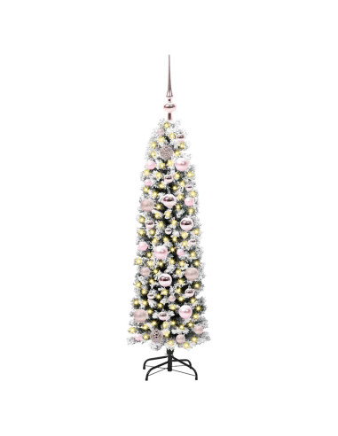 Albero di Natale snodato Verde 120 cm Plastica e metallo