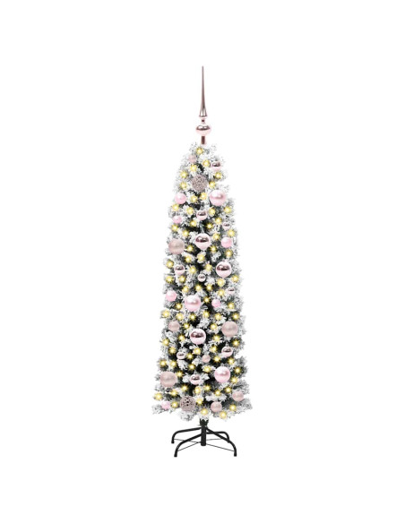 Albero di Natale snodato Verde 120 cm Plastica e metallo