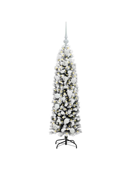 Albero di Natale snodato Verde 120 cm Plastica e metallo