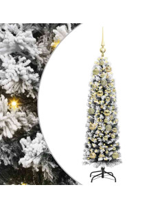 Albero di Natale artificiale con 150 LED Verde 120 cm 2