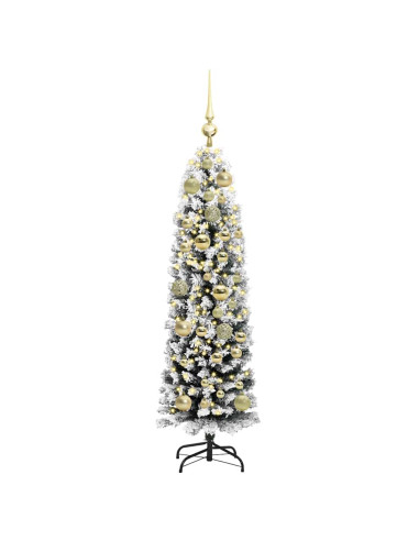 Albero di Natale artificiale con 150 LED Verde 120 cm