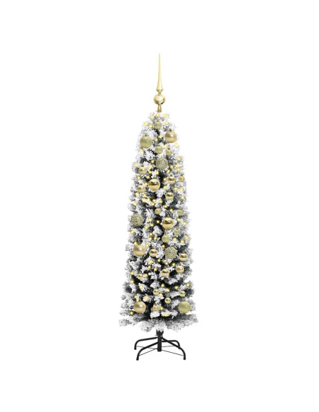 Albero di Natale artificiale con 150 LED Verde 120 cm