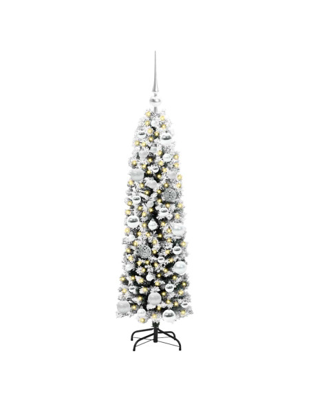 Albero di Natale snodato Verde 120 cm Plastica e metallo