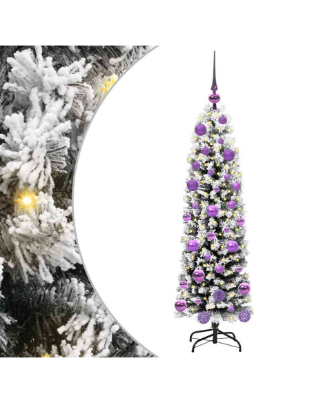 Albero di Natale artificiale con 150 LED Verde 120 cm