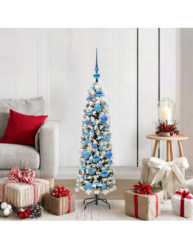 Albero di Natale snodato Verde 120 cm Plastica e metallo
