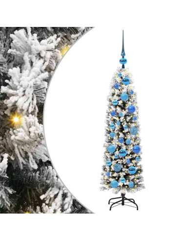 Albero di Natale artificiale con 150 LED Verde 120 cm