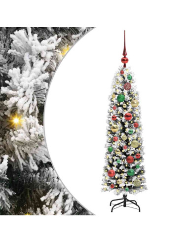 Albero di Natale snodato Verde 120 cm Plastica e metallo