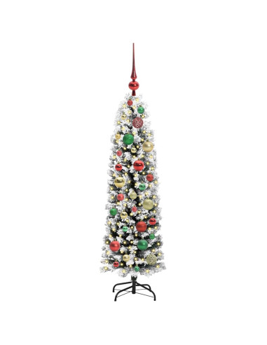 Albero di Natale snodato Verde 120 cm Plastica e metallo