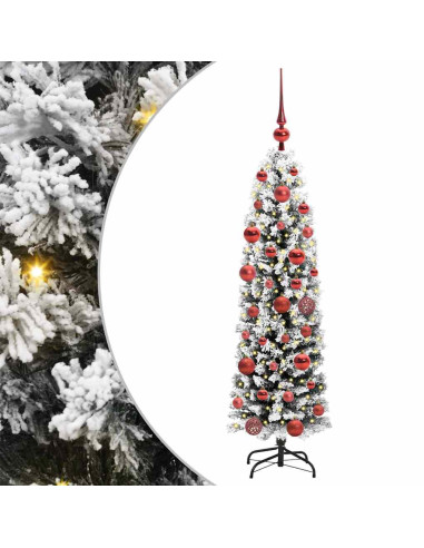 Albero di Natale snodato Verde 150 cm Plastica e metallo