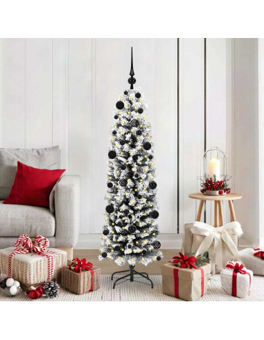 Albero di Natale snodato Verde 150 cm Plastica e metallo