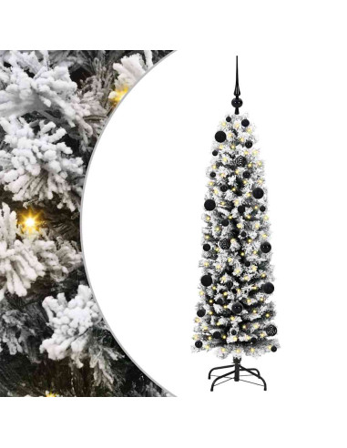 Albero di Natale snodato Verde 150 cm Plastica e metallo