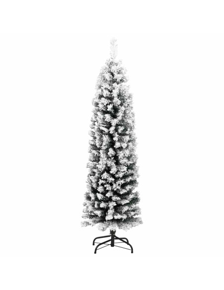 Albero di Natale artificiale Verde e bianco 150 cm PVC