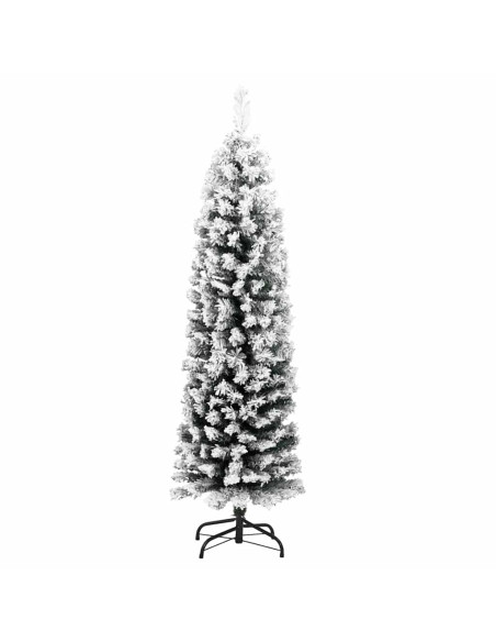 Albero di Natale artificiale Verde e bianco 150 cm PVC