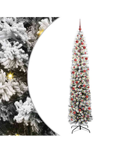 Albero di Natale snodato Verde 240 cm Plastica e metallo