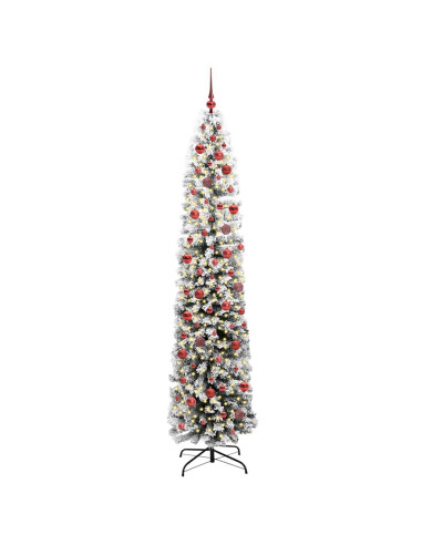 Albero di Natale snodato Verde 240 cm Plastica e metallo