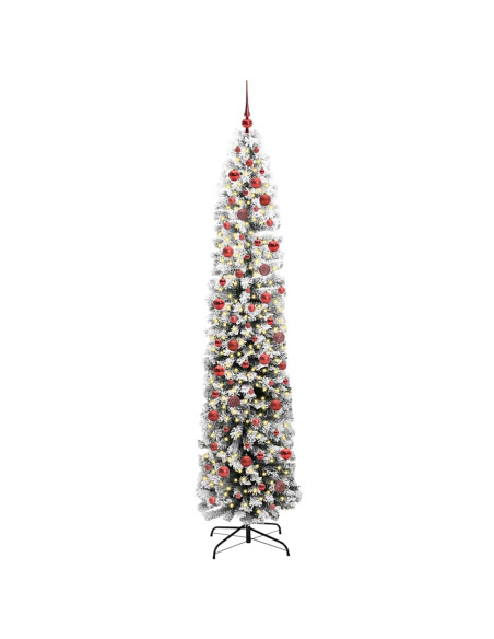 Albero di Natale snodato Verde 240 cm Plastica e metallo