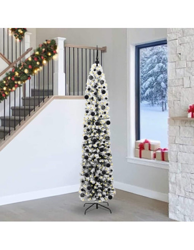 Albero di Natale snodato Verde 240 cm Plastica e metallo