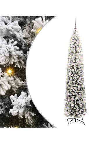 Albero di Natale snodato Verde 240 cm Plastica e metallo