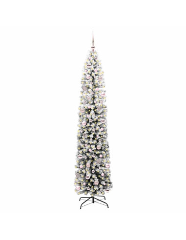 Albero di Natale snodato Verde 240 cm Plastica e metallo
