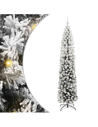 Albero di Natale snodato Verde 240 cm Plastica e metallo