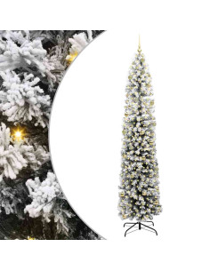 Albero di Natale artificiale con 300 LED Verde 240 cm 2