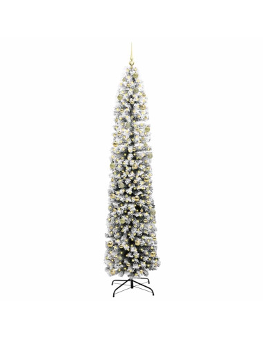 Albero di Natale snodato Verde 240 cm Plastica e metallo