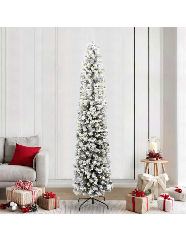 Albero di Natale snodato Verde 240 cm Plastica e metallo