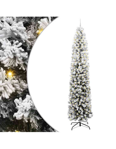 Albero di Natale snodato Verde 240 cm Plastica e metallo
